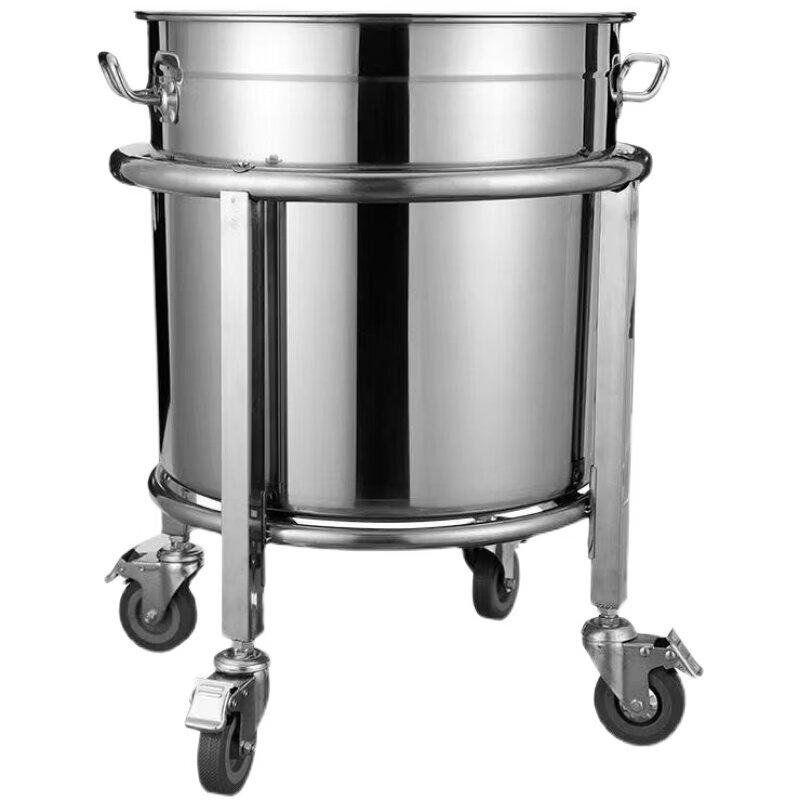 Extra Thick Stainless Steel Stockpot with Wheels