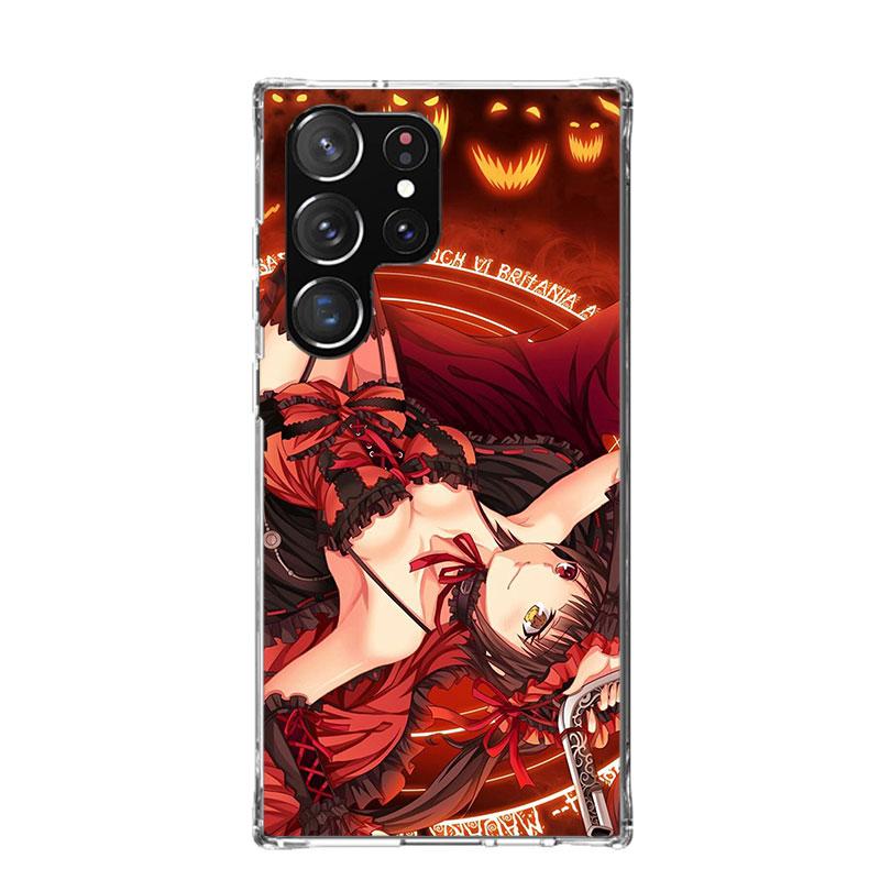 Чехол для телефона Date A Live Токисаки Куруми Для Samsung Galaxy S26 S25 Edge S24 S23 FE S22 Ultra S21 Plus S20 + Fundas Cover Coque Ga