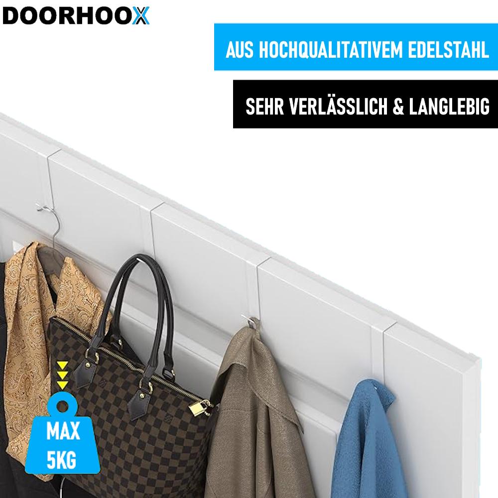 DOORHOOX Door Hook for Hanging Stainless Steel Door Coat Hook 10 Pieces White