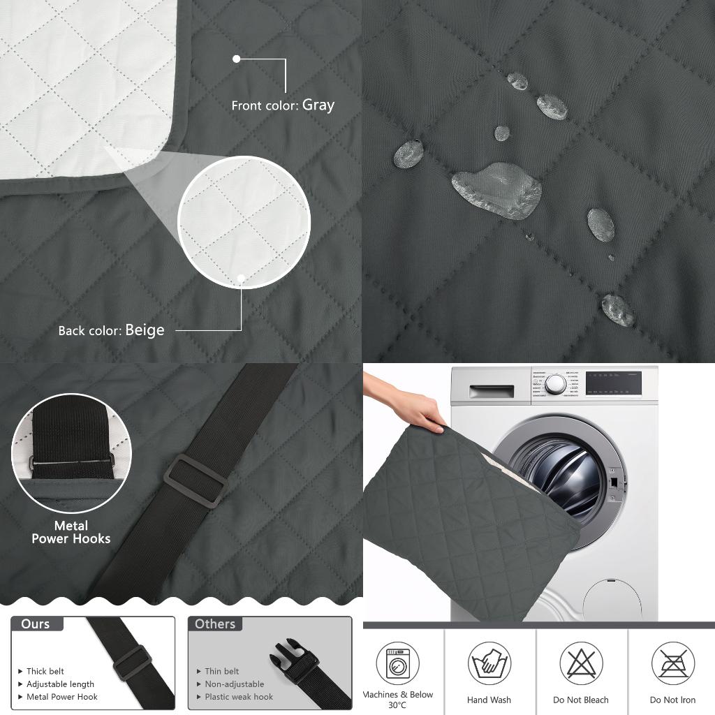 Чехлы для диванов, водонепроницаемые чехлы для диванов, 1/2/3/4-местные, нескользящий чехол для детей, домашних животных, моющаяся защита для дивана с эластичным ремешком