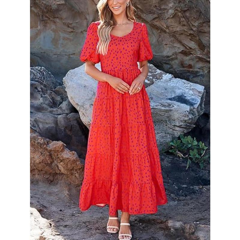 Женская одежда Платье с короткими рукавами, короткими рукавами, с зауженной спиной и принтом в виде сеточки