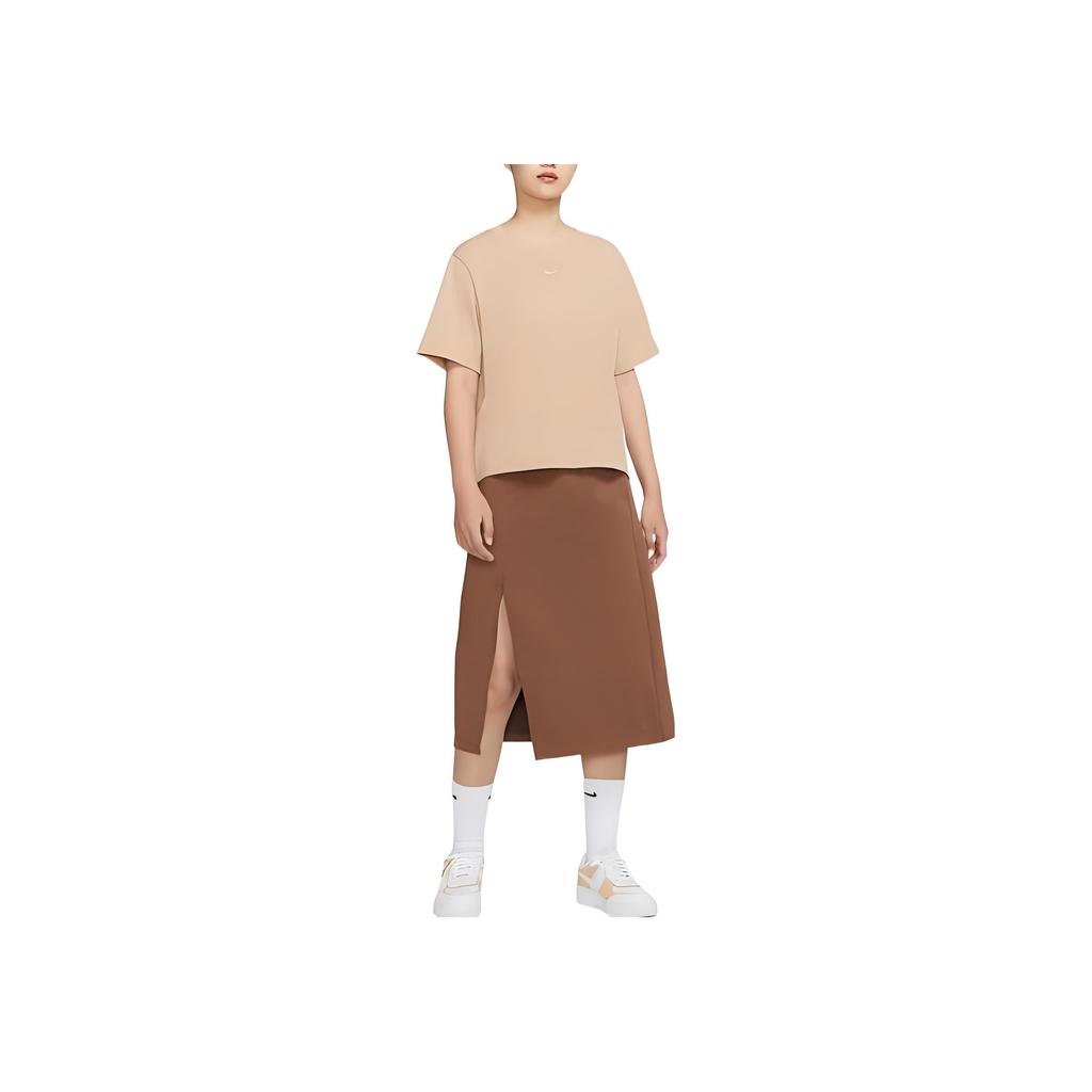 Nike Спортивная одежда Essential Crew Neck с коротким рукавом Футболка Женская Топы Maize DD1238-201
