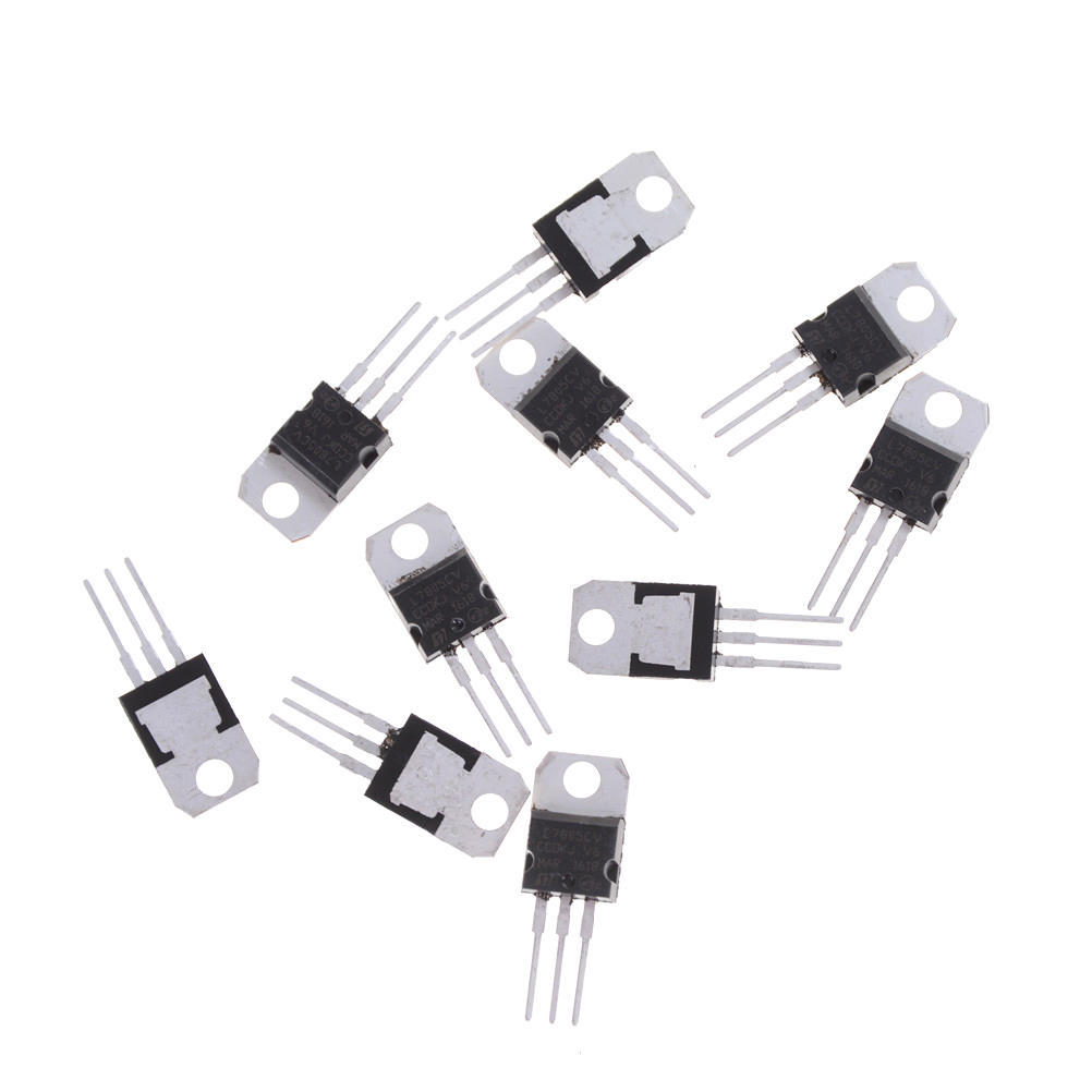 10Pcs Ic L7805Cv L7805 To-220 5V Voltage Regulator
