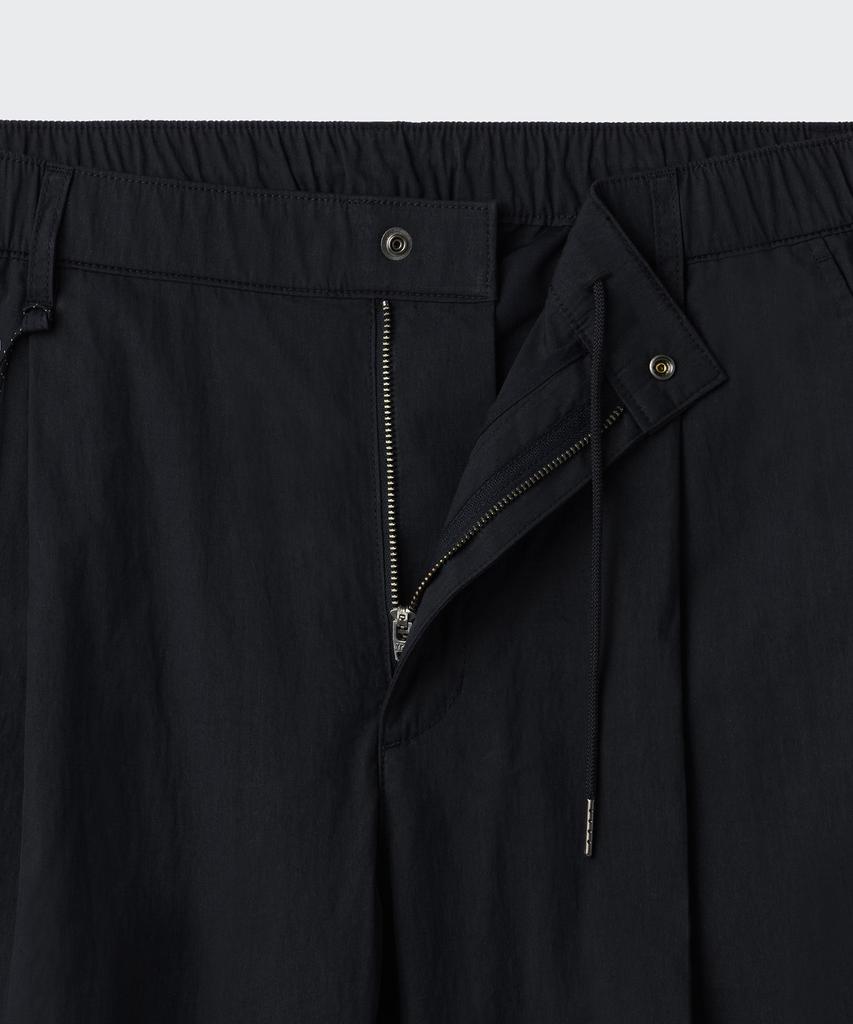 MUSINSA STANDARD [City Leisure] Cn One-Pleat Wide Elastic Waist Pants [Black]