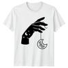 Celestial Hand Holding Moon Stars TShirt Celestial Art Spirituality Birthday