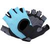 Фитнес Перчатки для Упражнений Противоскользящие Дышащие Спортивные Тренировочные Перчатки с Половиной Пальца для Йоги Синие(L )