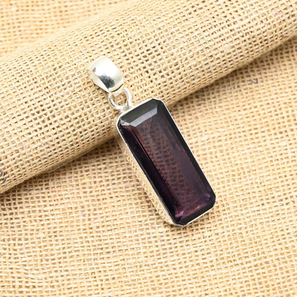 Замечательный драгоценный камень аметист ручной работы из стерлингового серебра 925 пробы, ювелирный кулон для свадебного подарка