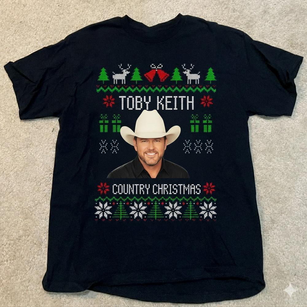 Toby Keith Country Christmas Gift T Shirt Full Size S To 5XL MC1299 Unisex T-Shirt