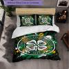 Celtic FC Themed Bedding 3Pcs Duvet Cover Set Decorative Bed Linen For Teen Room Home Decoration