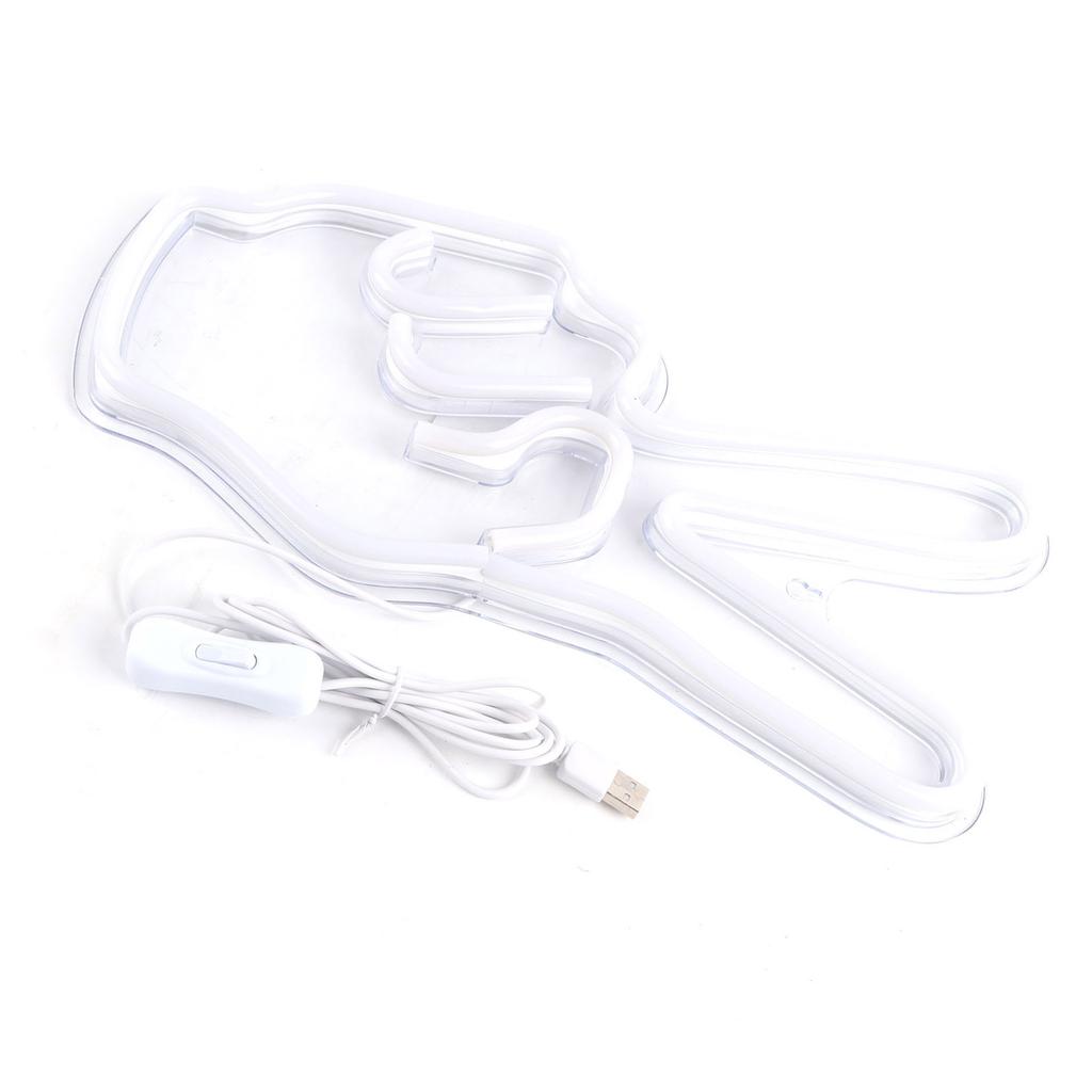 Неоновая вывеска Инновационная жестовая декоративная лампа с питанием от USB для шкафа, полки в спальне