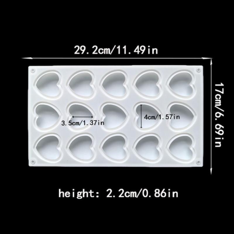 Силиконовые формы для выпечки в форме сердца для французского десерта, мусса, выпечки, помадки, конфет, мармелада, украшения торта, форма для выпечки
