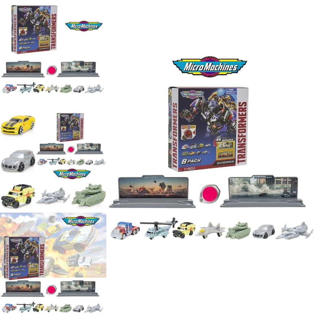Hasbro Micromachines Трансформеры Бамблби Игрушечная Модель Машинки Для Детей Набор из 8 Машинок