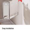 Modern No-Drill Wall-Mounted Kitchen Storage Rack