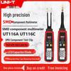 UNI-T UT116A/UT116C SMD Тестовый зажим Мультиметр для резисторов, конденсаторов и диодов