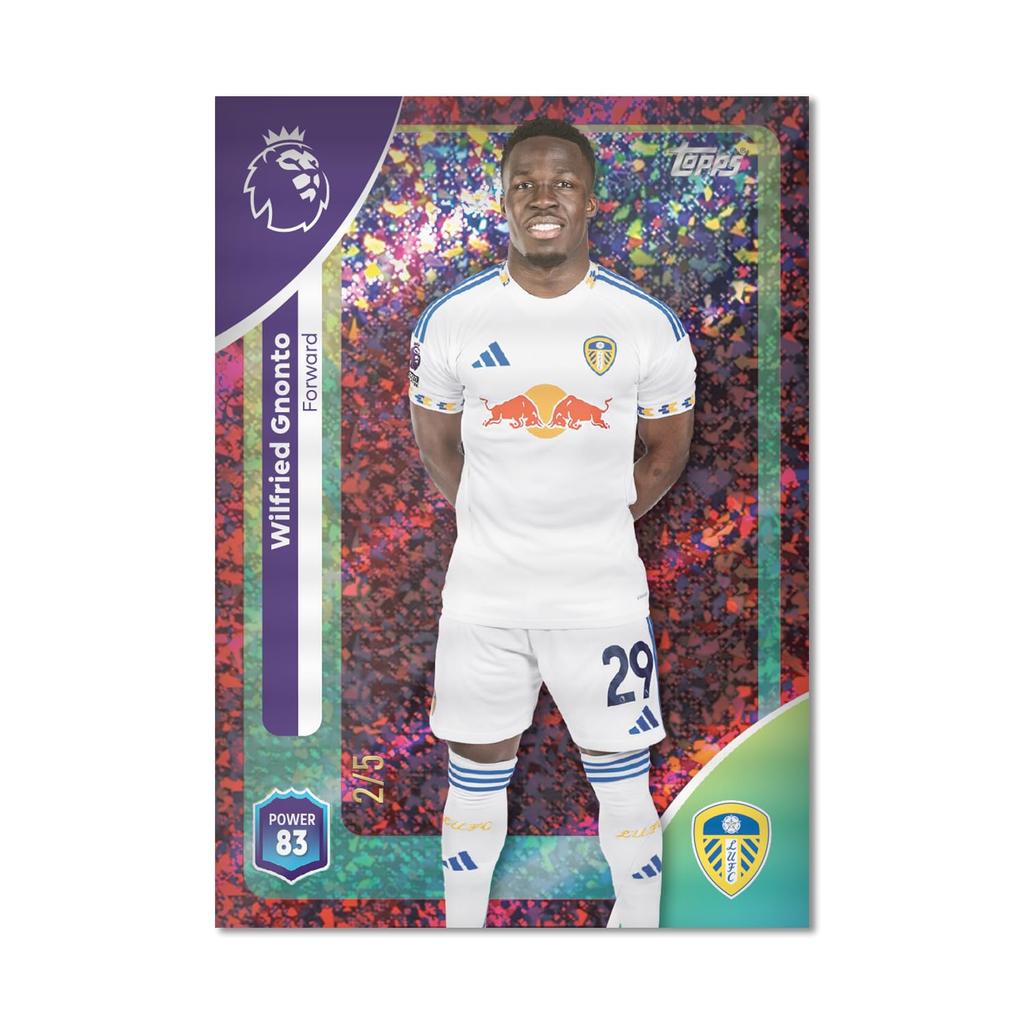 Topps Премьер-лига 2026 Дебютное издание Мега-банка Содержит 40 карт 3 Goal Machine LE (Машина для голов) - + карты.