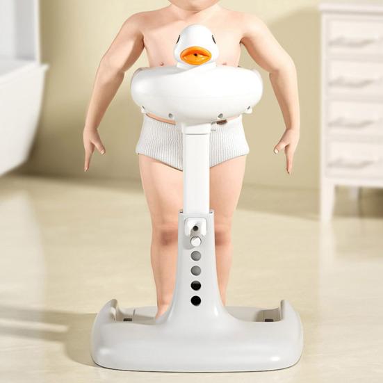Yousheng Baby Shower Rack with Anti-Slip Pad Adjustable Height Easy Installation Toddler Shower Support Duck Design Baby Bathtub Stand
