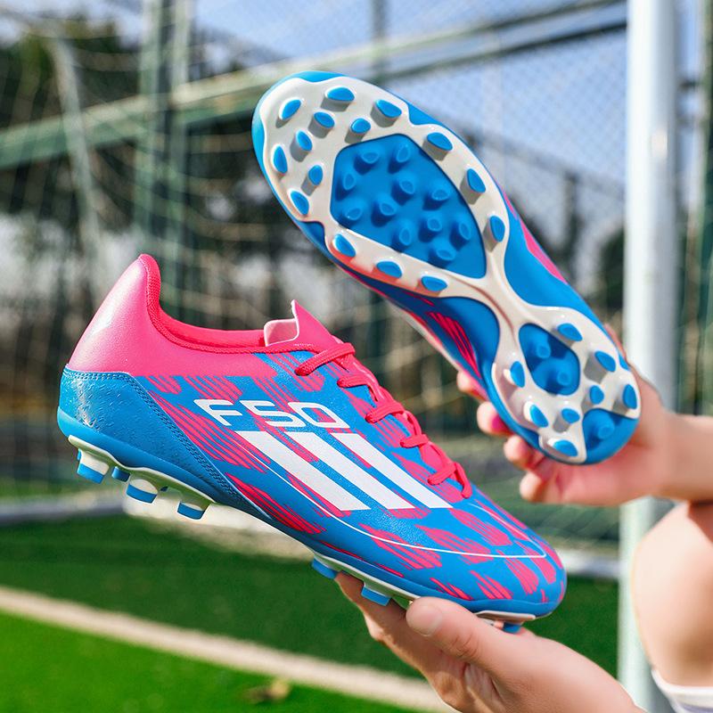 Осень новые детские игровые тренировки длинные ногти сломанные ногти футбольные бутсы Цзиньцзян спот взрослые травяные кроссовки