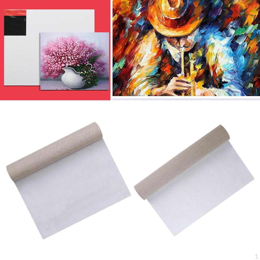 Холста для картин, хлопок, белый, длина: 2 М