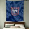 Ipswich Town FC Wall Tapestry Aesthetic Wall Hanging Printed Fabric Blanket Decorative Tapestries for Bedroom Living Room Home Decor