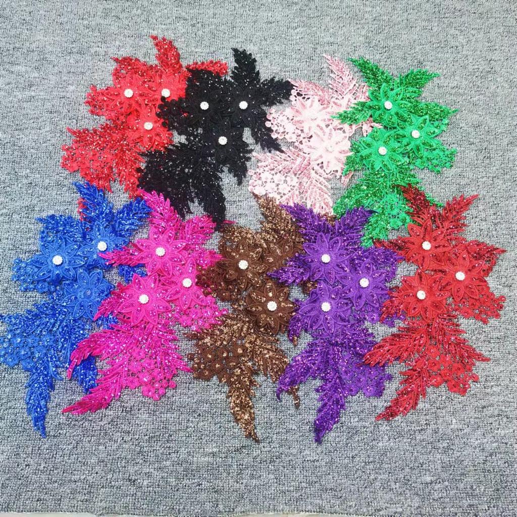 Color Polyester Light Water Soluble Lace Phoenix Gold Powder Sequins Decal Diy Clothing Accessories