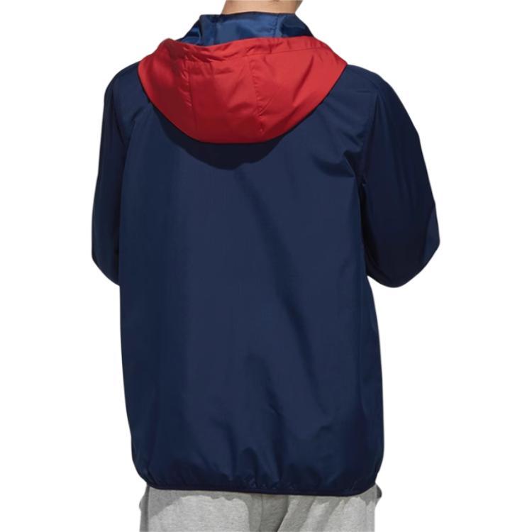 Adidas Neo Sports Куртка с капюшоном на молнии Повседневная с длинным рукавом Мужские куртки Темно-синий FK5815