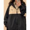 Vintage Harajuku Techwear Jacket Women Oversize Y2k Streetwear Track Jackets Outdoor Japanese Windbreaker Zipper Hooded