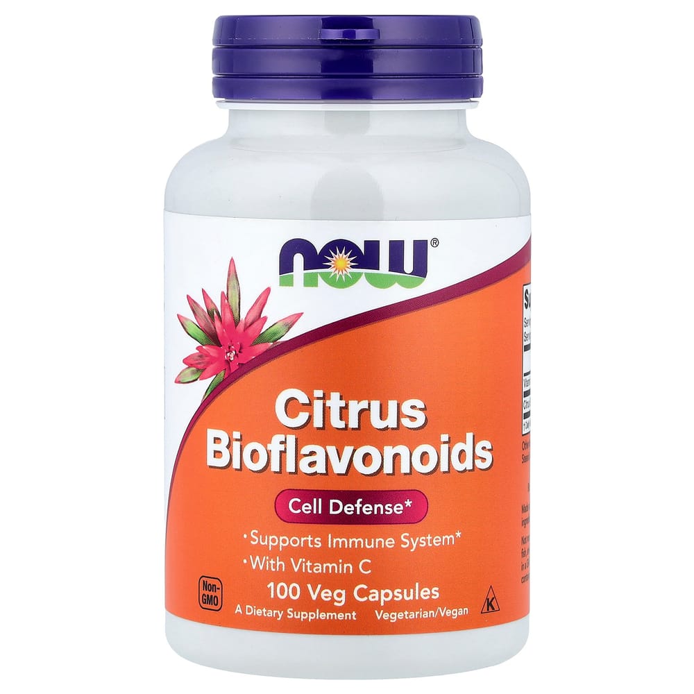NOW Foods Citrus Bioflavonoids Veg Capsules, 100 Count