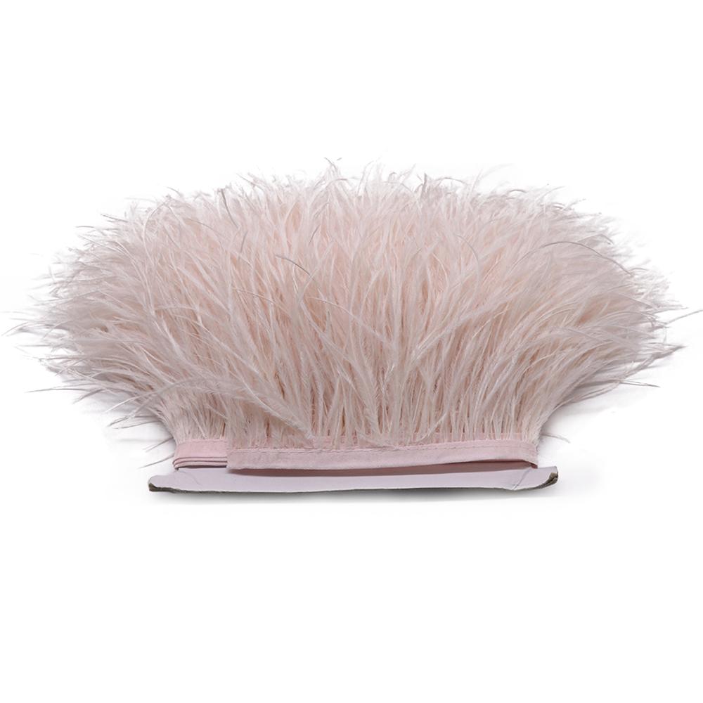 Feather1M 5M 10M 8-10см Черно-белые Страусиные Перья Тесьма Лента Многоцветные Перья для Шитья Перьевых Поделок Украшения Платья Одежды