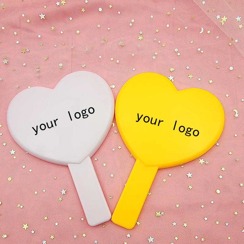 Пользовательские веб-знаменитости косметическое зеркало ручка декоративное зеркало девушка сердце студенческое общежитие зеркало портативное домашнее маленькое зеркало