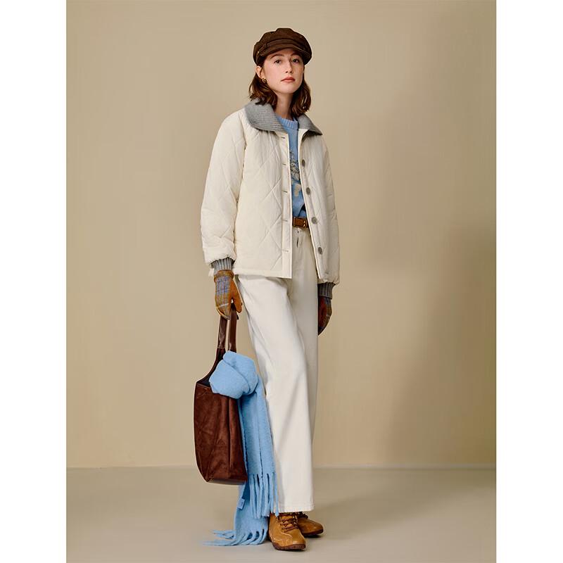 INMAN Women's Faux 2-Piece Quilted Knit Winter Coat