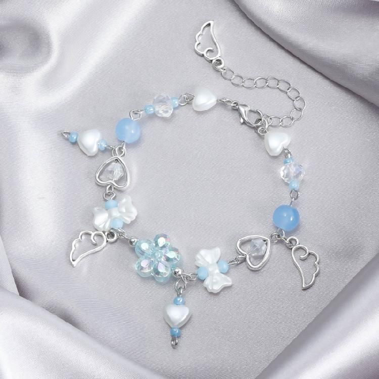 Цветочные браслеты-бантики для женщин, эстетичные, милые, ручные цепочки, праздничные украшения, подарок