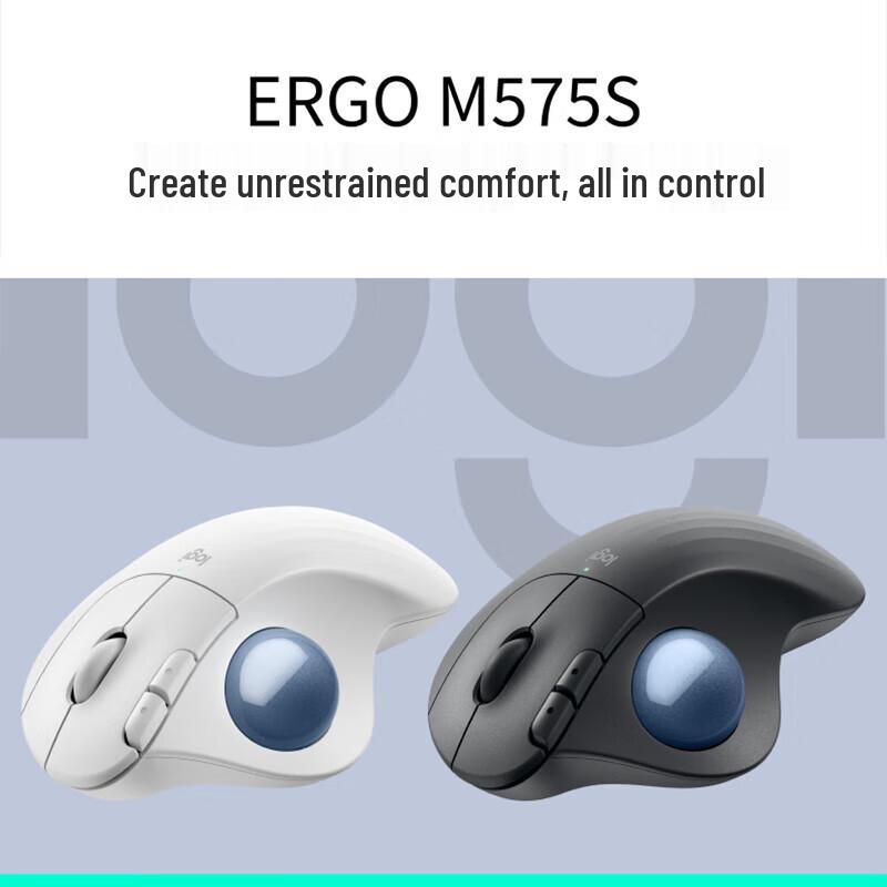 Logitech ERGO M575 Wireless Ergonomic Trackball Mouse