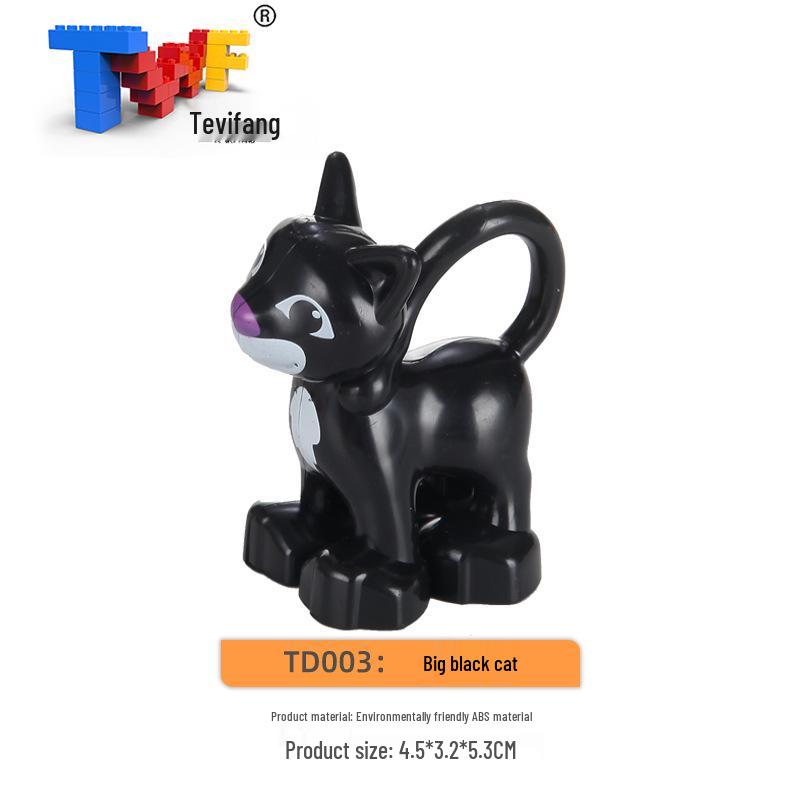 Крупные строительные блоки из частиц: Совместимые Игрушки для Обучения Животным Фермы Прерии Океана для Детей