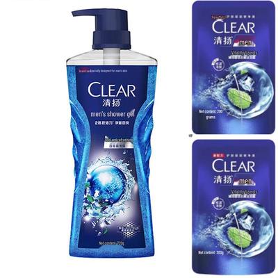 Набор геля для душа и шампуня Clear Men для охлаждения и контроля жирности