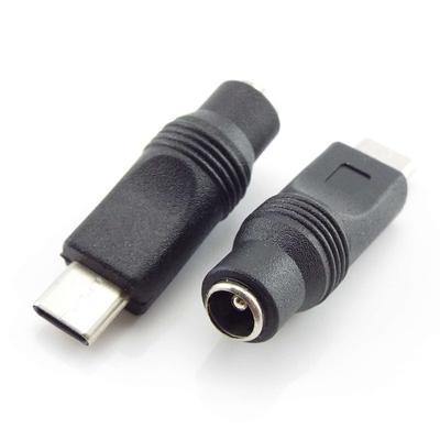 Адаптер питания постоянного тока 5,5x2,1 мм, преобразователь в USB-разъем типа C «папа-гнездо», адаптер для ноутбука, компьютера, ПК