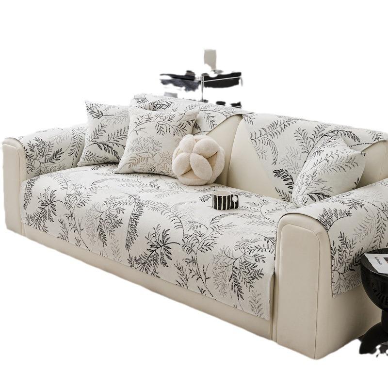 Chenier Sofa Cushion New Four-Season Universal Non-Slip Leather Sofa Cover Premium Seat Cushion Cover Cloth Towel
