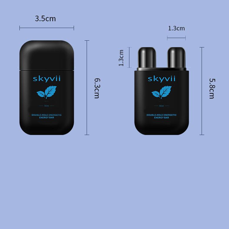 1 шт., освежающий энергетический батончик с двойным отверстием, освежающая назальная аспирация, освежающий стик с двумя отверстиями, средство против сна, переутомления и вождения, продукт для водителей