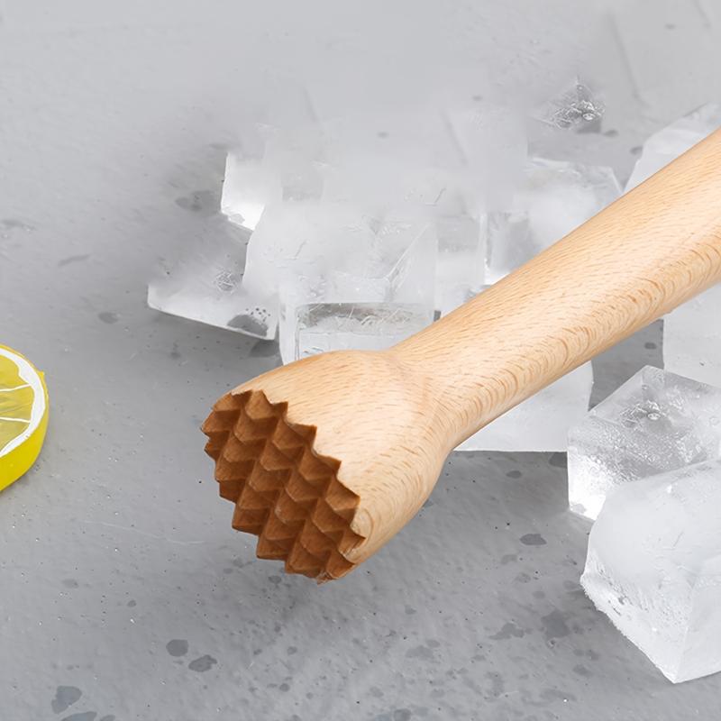 Heavy Duty Wooden Muddler Cocktail Crusher Long Handle Tool for Mashing Herbs Fruits Mixing Bar Drinks