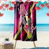 Stylish Girl 2D Flat Print Beach Towel, Large Soft Quick Dry Towel for Beach Camping Swimming.MSTJ0918226