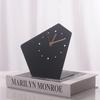 Light Luxury Table Clock Living Room Art Minimalist Clock Metal Ornaments Living Room Desk Modern Simple Desktop Table Clock