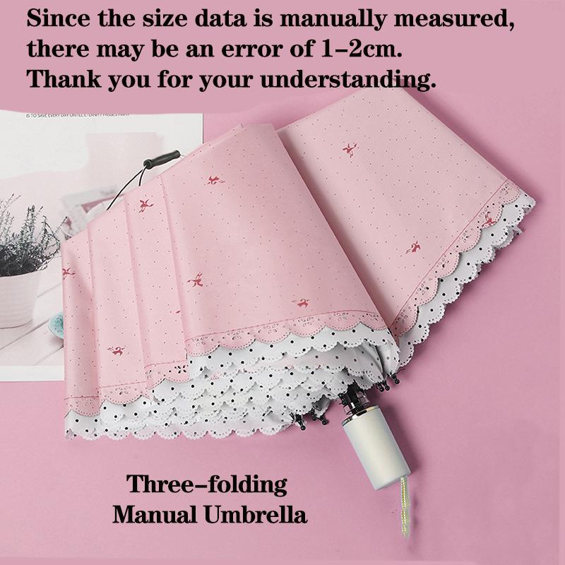 Женский зонт кружевной модный складной зонт солнцезащитный зонт ветро- и дождеустойчивый дорожный складной портативный студенческий подарок