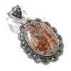 Подвеска Crazy Lace Agate Gemstone из стерлингового серебра 925 пробы, ручная работа, 2,44 дюйма, f2z77