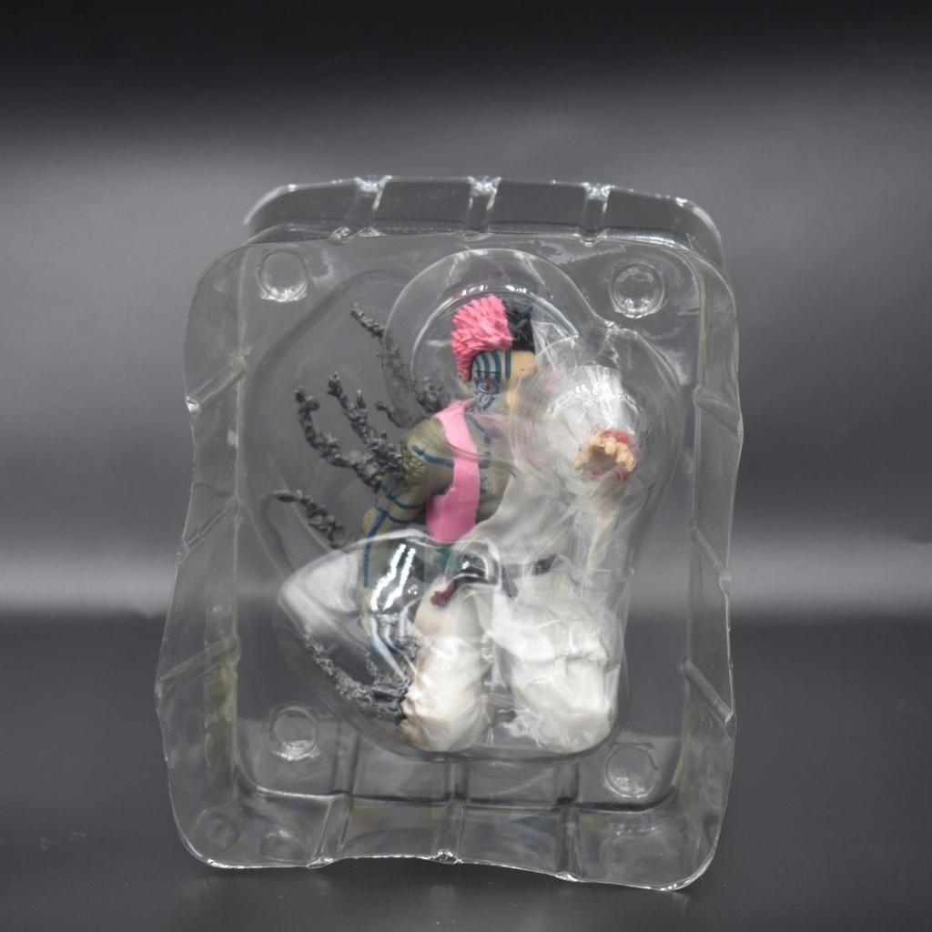 Demon Slayer Upper Moon 3 Akaza Statue - Twelve Kizuki Death Confession Scene Collectible Figure (Half-Human Demon Display Model