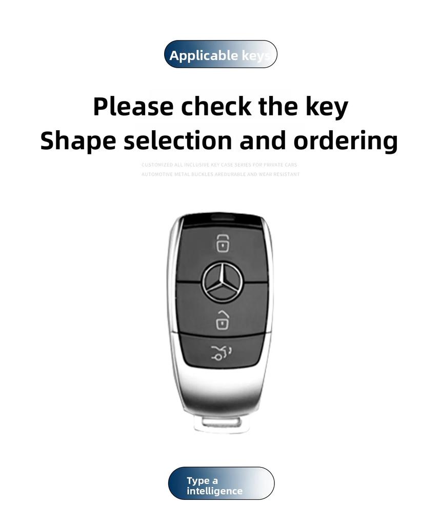 RPO5   Car Key Case Cover for Mercedes Benz E C S GLC Class E200 E400 E63 W213 S550 S560 C260 A200 Key Shell Protector