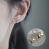 Fashion Jewelry Mini Zircon Clover Earrings Women Light Luxury Jewelry Gift Elegant Woman Earrings