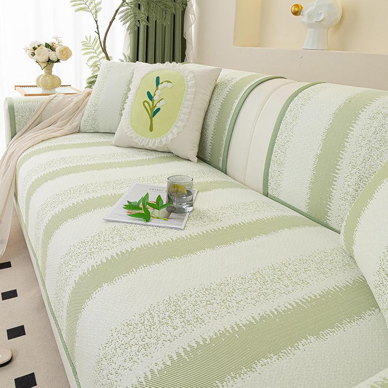 Cool Sofa Cushion, Small Fresh And Cool In Summer, One-Piece Straight-Row Combination Sofa, Seat Cushion Cover, New In