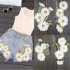 Daisy Clothing Applique Elegant Clothes Patches Flower Embroidered Patches  Sewing
