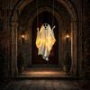 Hanging Spooky Ghost for Halloween Outdoor Decoration, Cute Flying Satin White Decoration With Best Materials Home, Tree, Porch, Patio, Lawn, Garden,