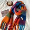 Warm Scarf Mohair Neck Warmer New Neckerchief  Autumn and Winter