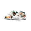 Nike Детские кроссовки Dunk Low SE TD Sail Multi-Camo Multi-Color Vintage-Green Total-Orange DB1902-100